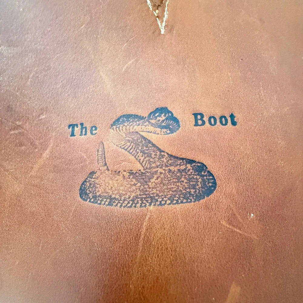 The Snake Proof Boots VTG Leather Engineer Hunting Goodyear Mens 6D Women 8 Tall